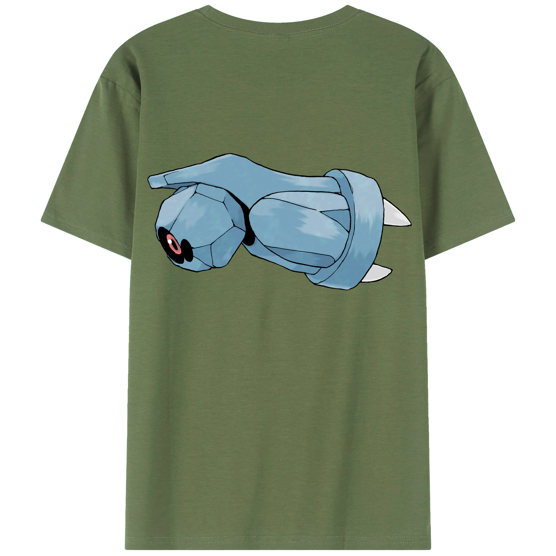（画像用） ポケットモンスター Pokémon 綿100％ メンズ半袖Tシャツ（バックプリント） 通気性